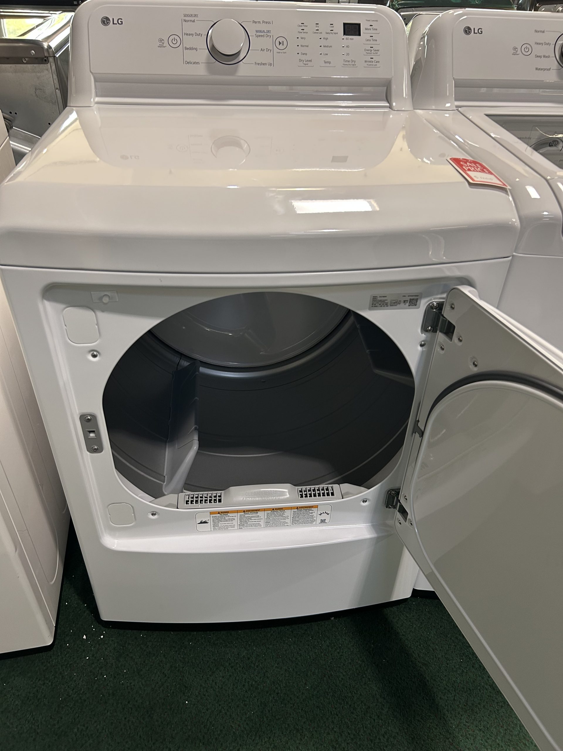 Package - LG - 4.3 Cu. Ft. High-Efficiency Top Load Washer with TurboDrum Technology and 7.3 Cu. Ft. Electric Dryer with Sensor Dry - White - Image 2