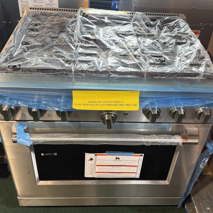 Café - 36-inch Gas Range with 6 Burners 6.2 Cu. Ft. - Stainless Steel