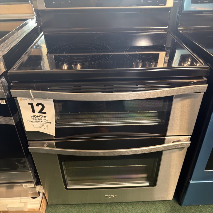 Whirlpool 30'' Self-Cleaning Freestanding Double Oven Electric Convection Range - Stainless Steel