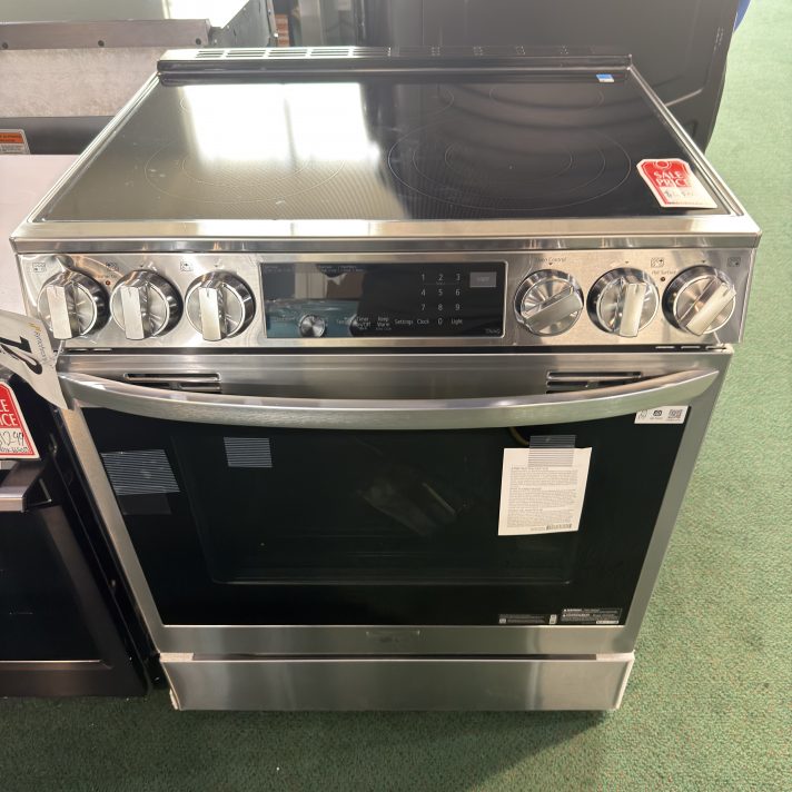 LG - 6.3 Cu. Ft. Smart Slide-In Electric True Convection Range with EasyClean and Air Fry - Stainless Steel