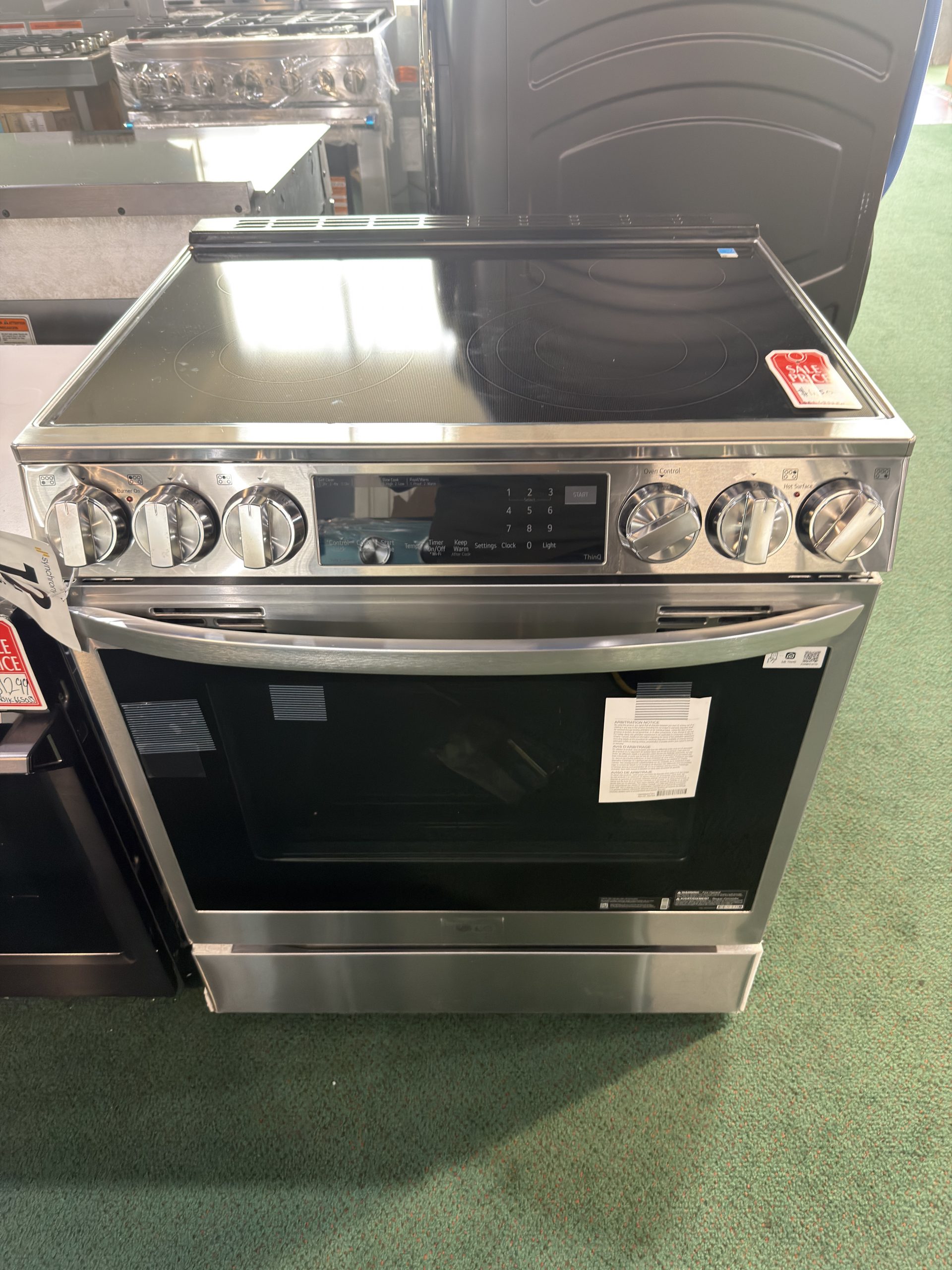 LG - 6.3 Cu. Ft. Smart Slide-In Electric True Convection Range with EasyClean and Air Fry - Stainless Steel