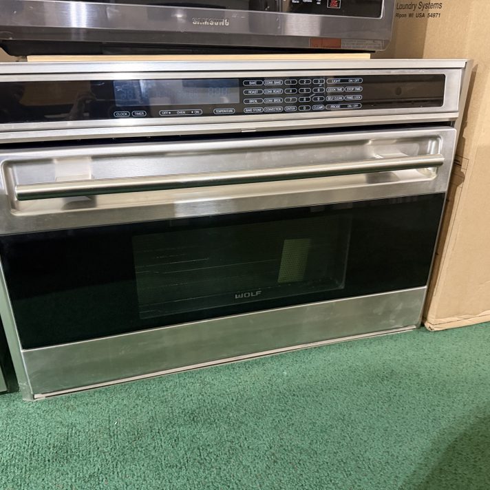 WOLF 36 Inch Single Electric Wall Oven: Stainless Steel