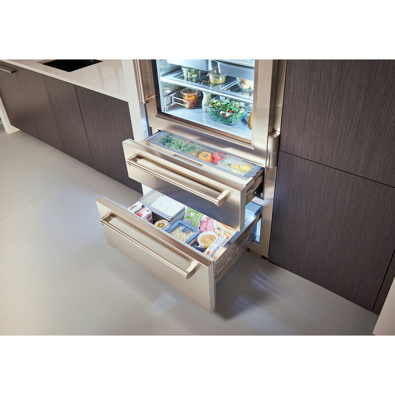 Sub-Zero 36" PRO Refrigerator/Freezer Glass Door -Stainless Steel - Image 4