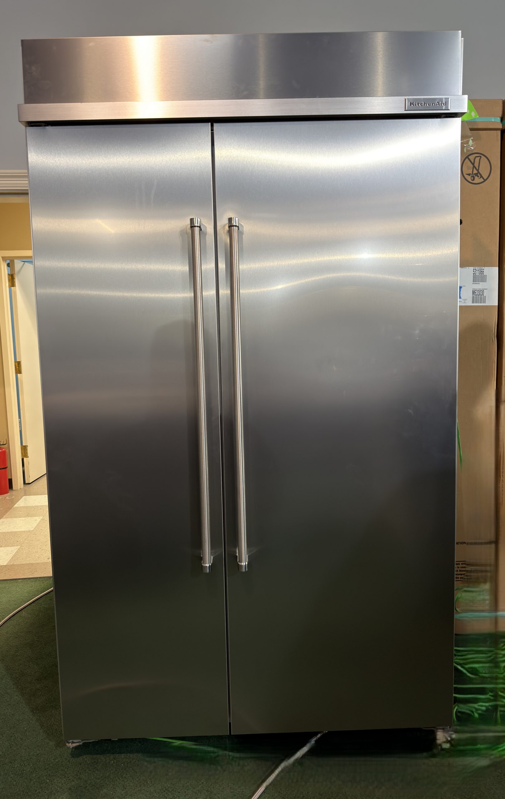 KitchenAid Professional 30 Cu. Ft. 48" Built-In Side-by-Side Refrigerator with PrintShield™ Finish