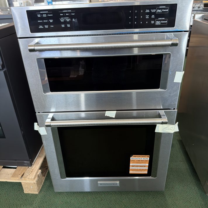 KitchenAid 27" Combination Microwave Wall Oven with Air Fry Mode Stainless Steel.