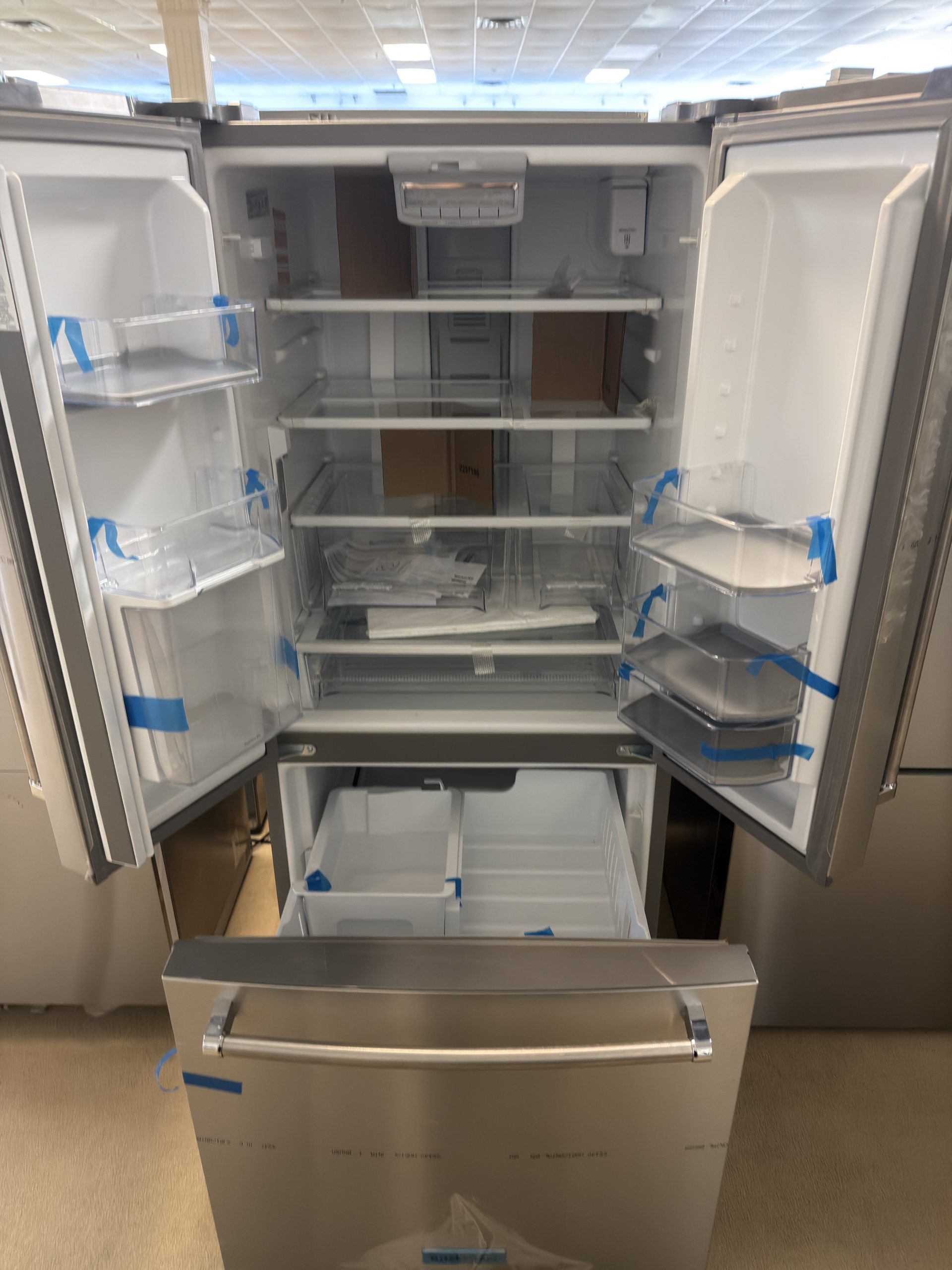 KitchenAid - 19.7 Cu. Ft. French Door Refrigerator - Stainless Steel - Open Box - fair - Image 2