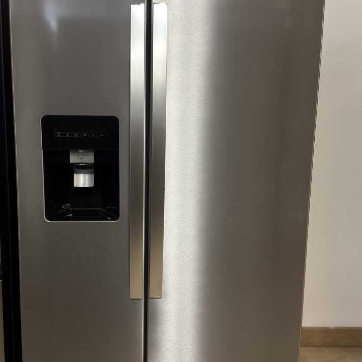 Whirlpool - 25 cu. ft 36-inch Wide Side-by-Side Refrigerator - Fingerprint-Resistant Stainless Finish