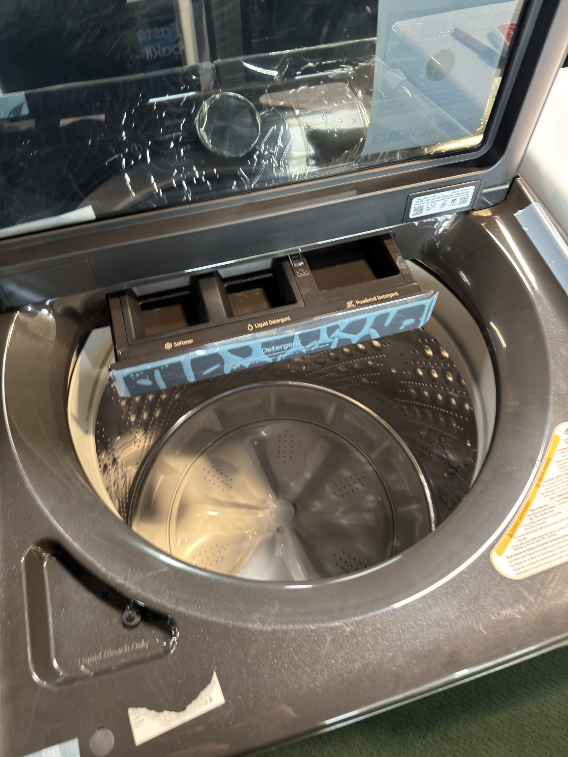 Package - LG - 5.0 Cu. Ft. High-Efficiency Smart Top Load Washer with Easy Unload and 7.3 Cu. Ft. Smart Electric Dryer with Sensor Dry - Platinum Black - Image 2