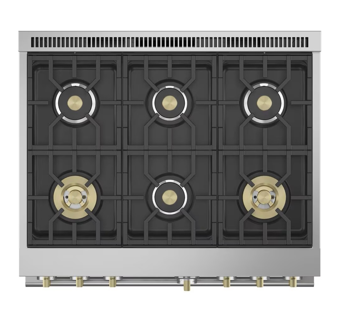 Monogram 36" All Gas Professional Range with 6 Burners in Stainless Steel - Image 2