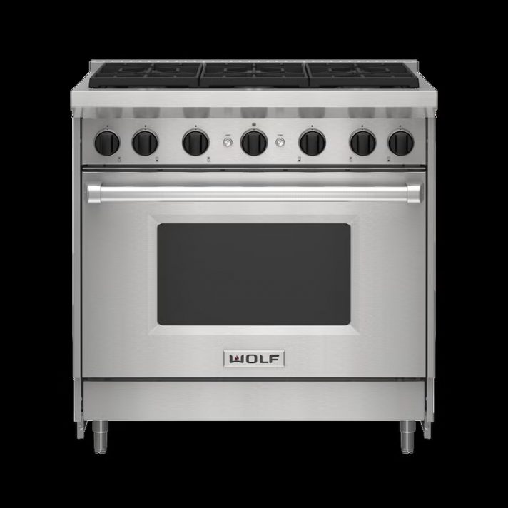 WOLF- 36" Gas Range - 6 Burners Stainless