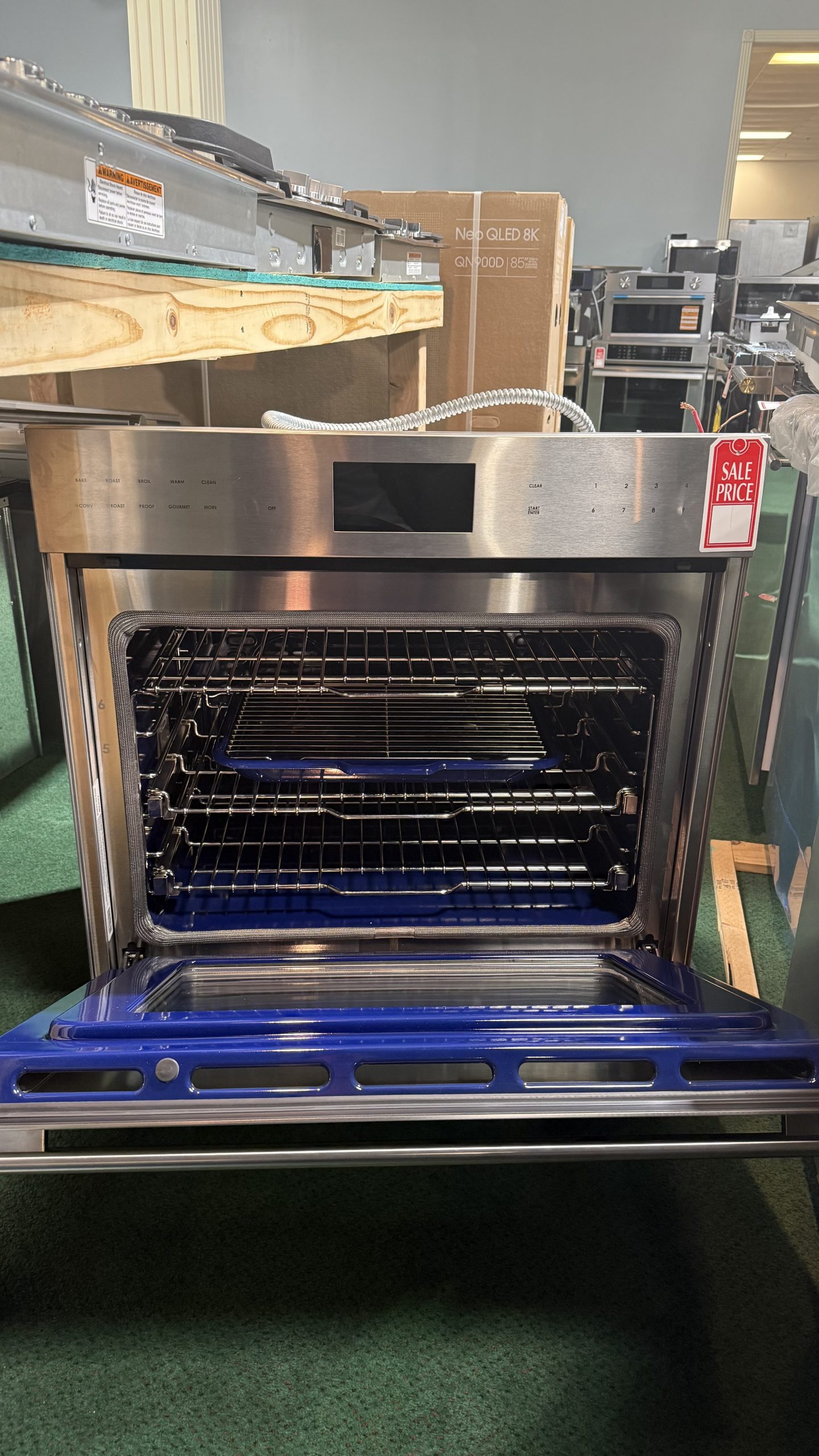 Wolf 30 Inch Single Smart Electric Wall Oven Stainless Steel, Tube Handle - Image 2