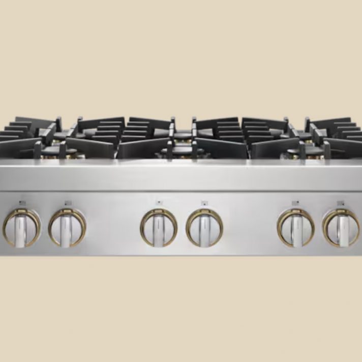 JennAir - RISE 36" Built-In Gas Cooktop - Stainless Steel