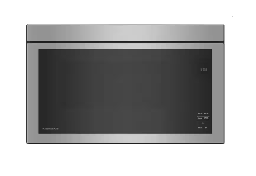KitchenAid Over-The-Range Microwave with Flush Built-In Design and PrintShield Finish - Stainless Steel