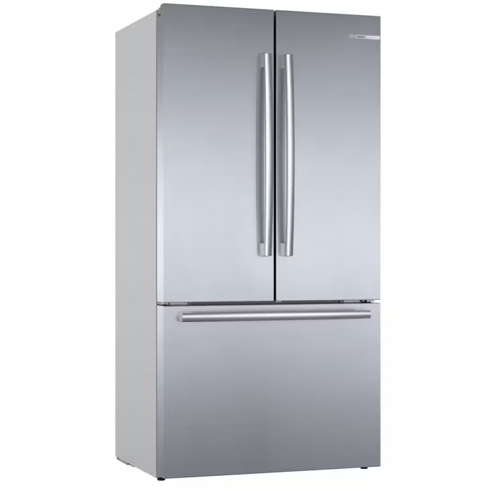 Bosch - 800 Series 36" French Door 3-Door Refrigerator in Stainless Steel