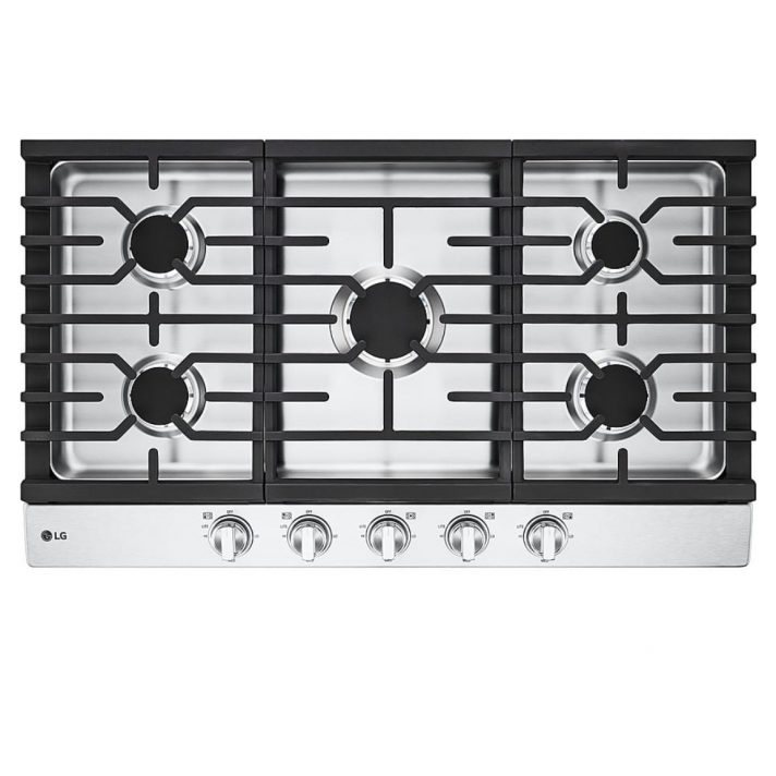 LG 36 Inch Gas Cooktop with with 5 Burners UltraHeat 20K BTU Burner