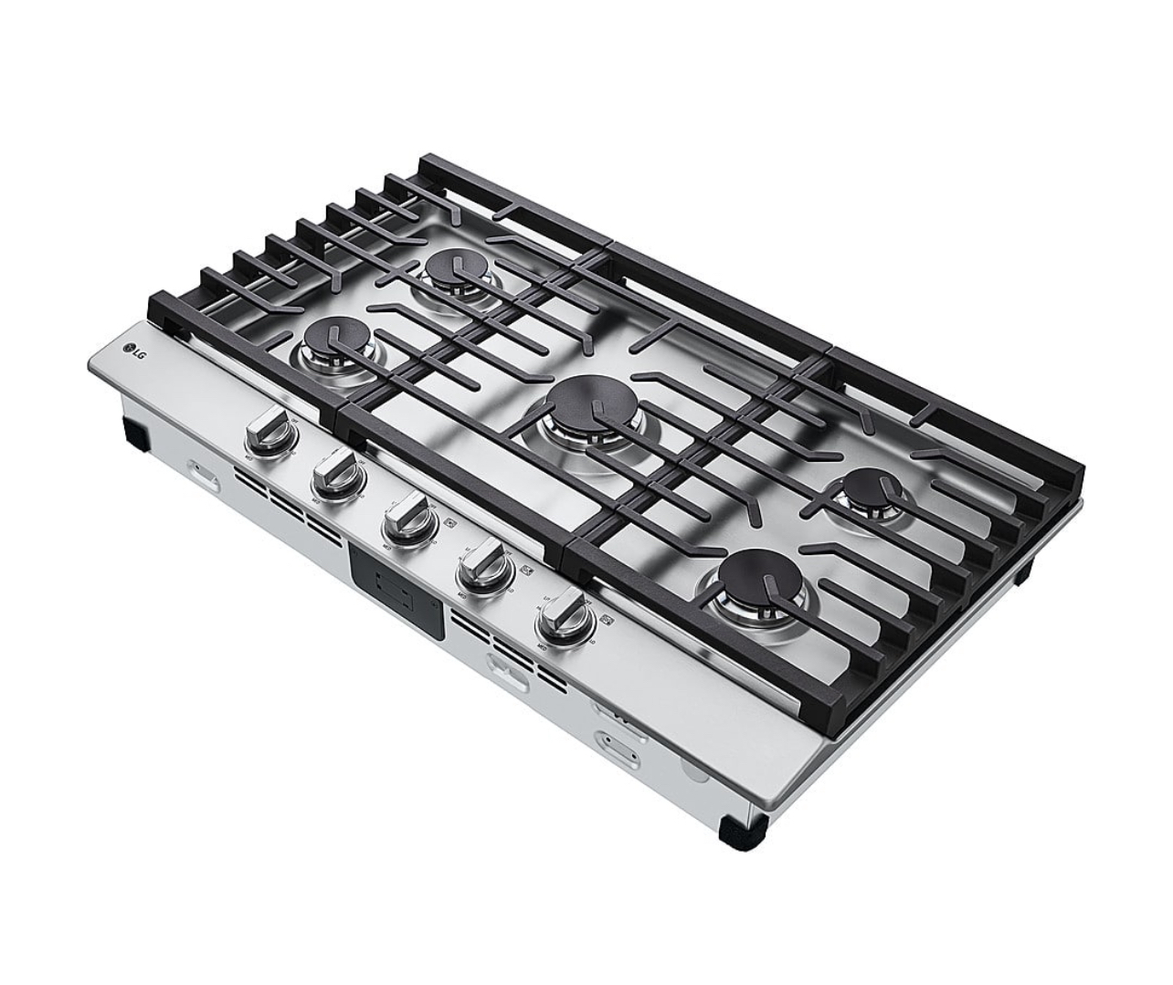 LG 36 Inch Gas Cooktop with with 5 Burners UltraHeat 20K BTU Burner - Image 3