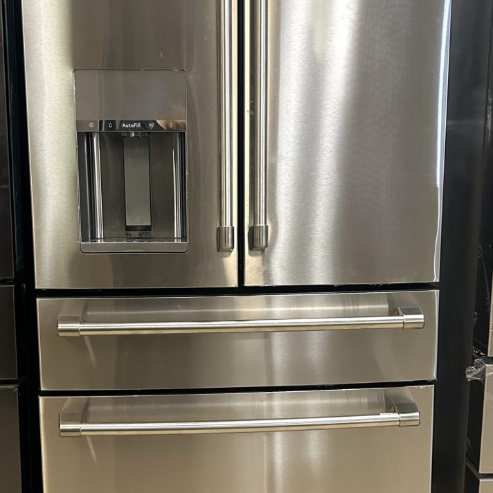 Café - 36 in. Wide 22.3 Cu. Ft. 4-Door French Door Counter-Depth Smart Refrigerator, Customizable - Stainless Steel