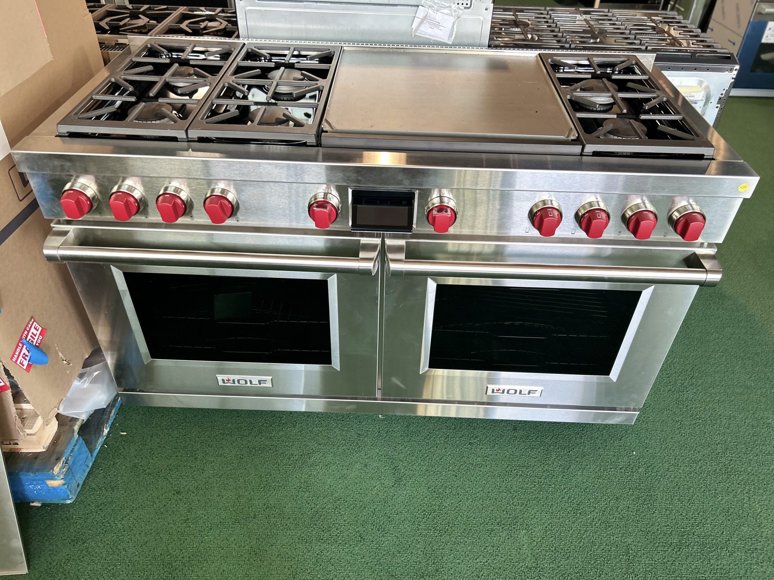 WOLF- 60" Dual Fuel Range- 6 Burners and Infrared Dual Griddle Stainless Steel - Natural Gas - Image 2