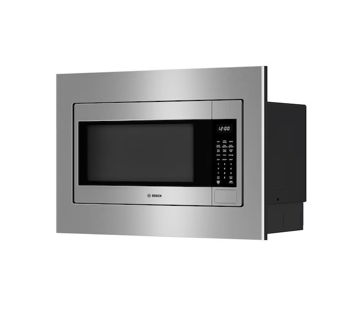 Bosch - 300 Series 2.1 Cu. Ft. Built-In Smart Microwave with Sensor Cooking - Stainless Steel