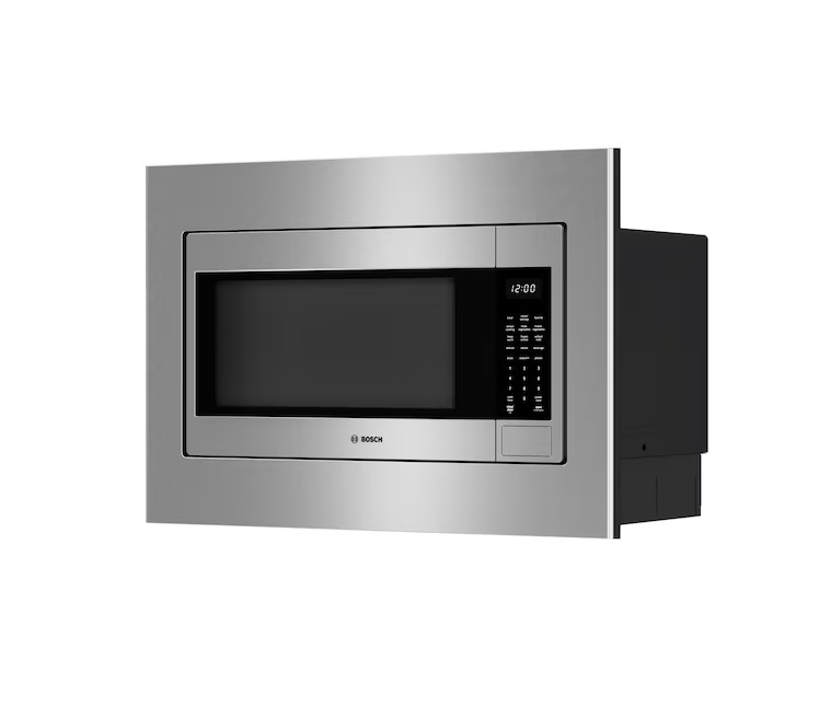Bosch - 300 Series 2.1 Cu. Ft. Built-In Smart Microwave with Sensor Cooking - Stainless Steel