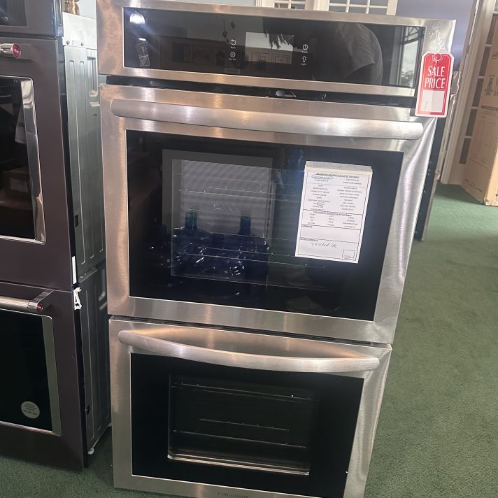 Frigidaire - 27" Built-in Double Electric Wall Oven with Fan Convection - Stainless Steel