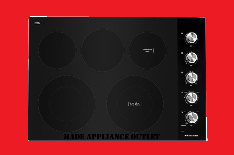 KitchenAid 30-in 5 burners Smooth surface Black Electric Cooktop
