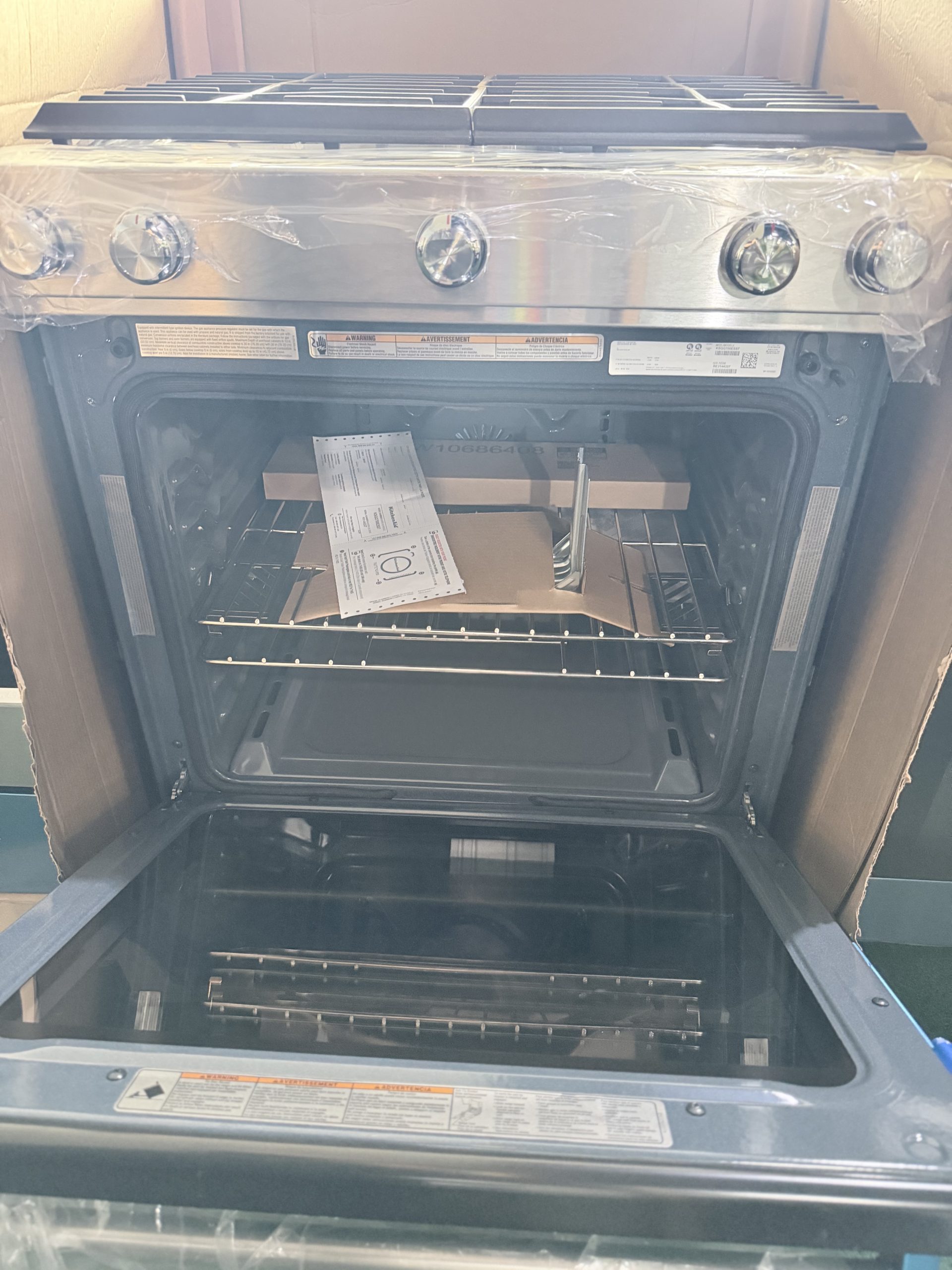 KitchenAid* 30 Inch Slide-In Gas Range Stainless Steel - Image 3
