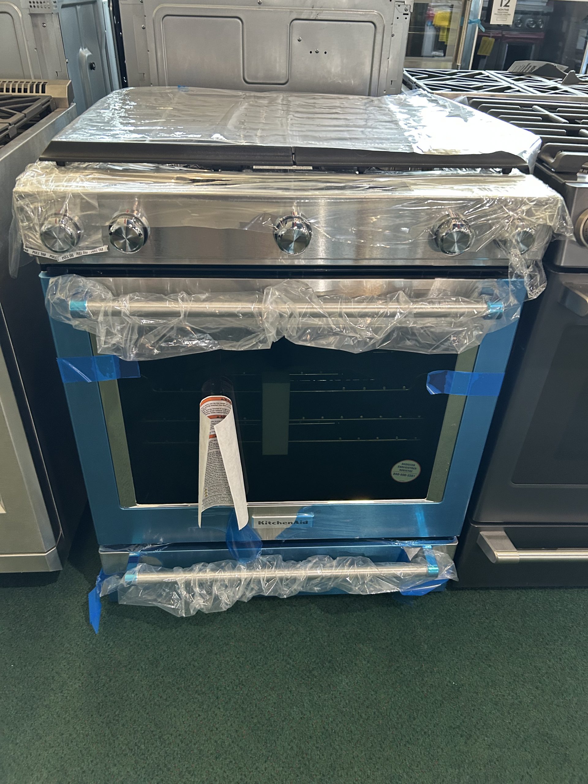 KitchenAid 30 Inch Slide-In Gas Range