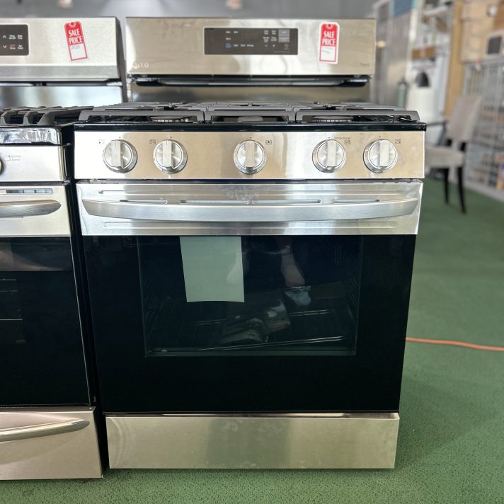 LG 30-in 5 burners 5.8-cu ft Freestanding Natural Gas Range Stainless Steel