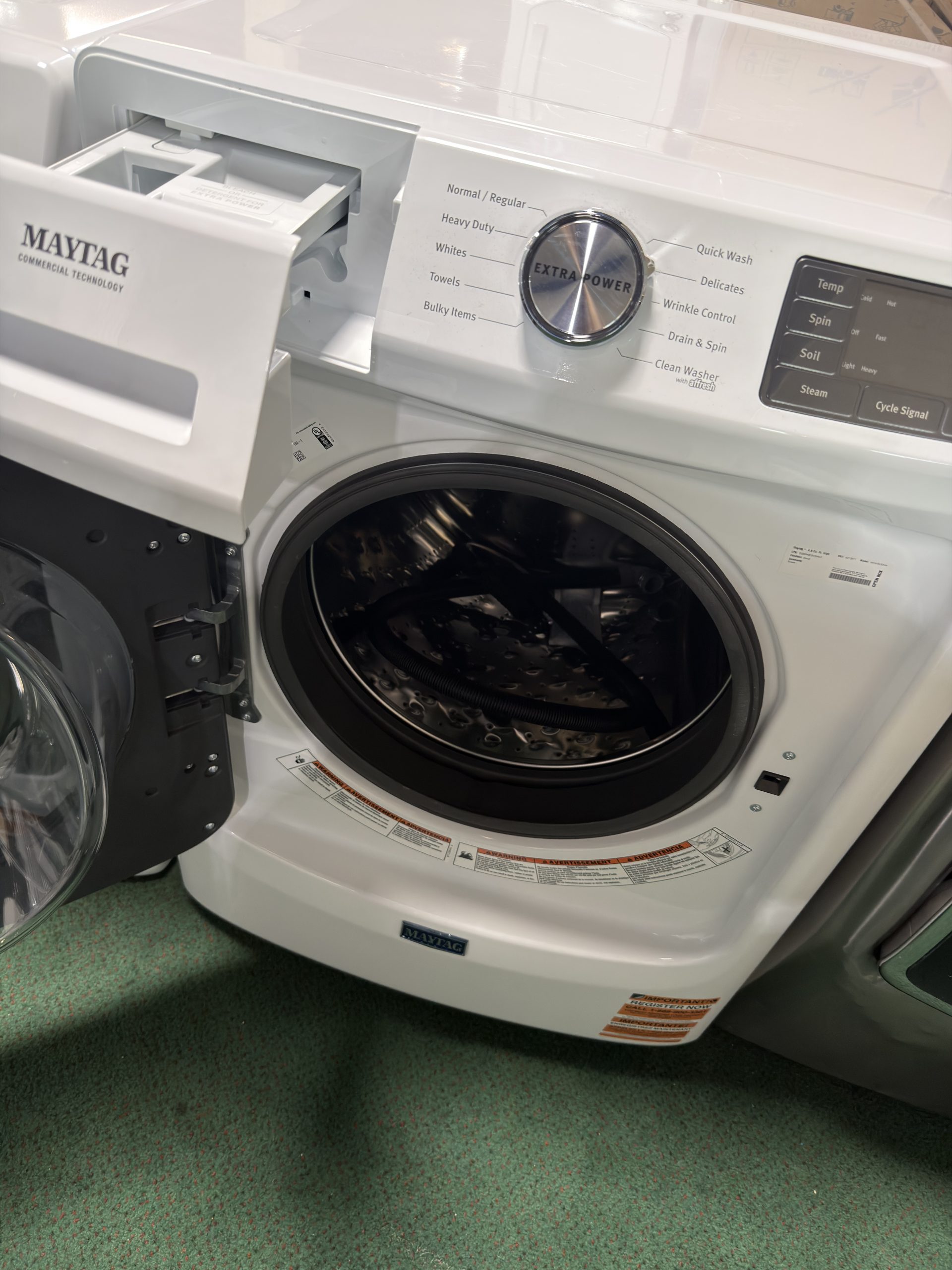 Maytag Maytag 5 Cu. Ft. Capacity Front Load Washer and Maytag 7.3 Cu. Ft. Capacity Front Load Electric Dryer in White - Image 2