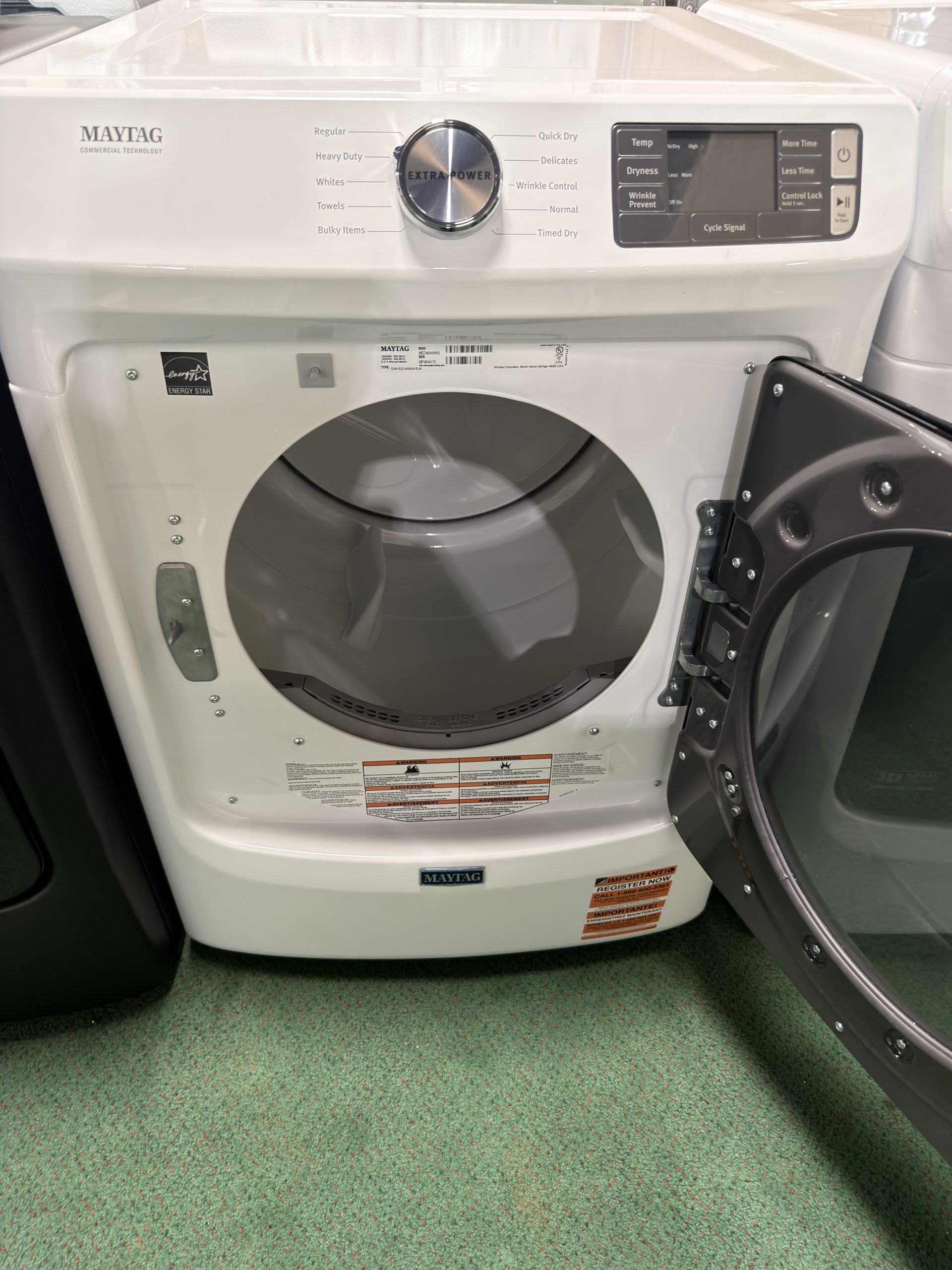 Maytag Maytag 5 Cu. Ft. Capacity Front Load Washer and Maytag 7.3 Cu. Ft. Capacity Front Load Electric Dryer in White - Image 3