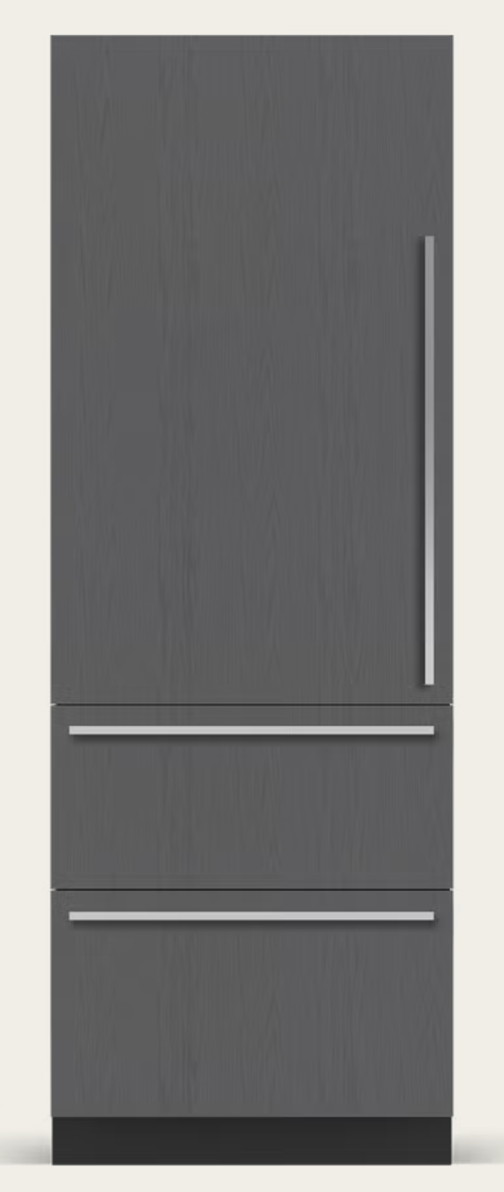 Sub-Zero Designer Series 30 Inch Panel Ready Built-In Smart Freezer Column