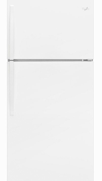Whirlpool 18.2 Cu. Ft. Top Freezer Refrigerator with Ice Maker in White