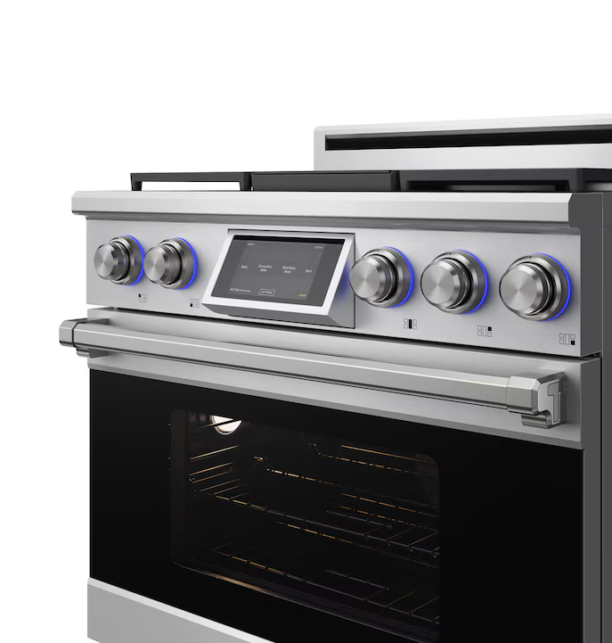 NEW IN BOX Thor Kitchen - 6.0 Cu Ft. Freestanding Dual Fuel Gas Range With 5 Burners - Stainless Steel - Image 4