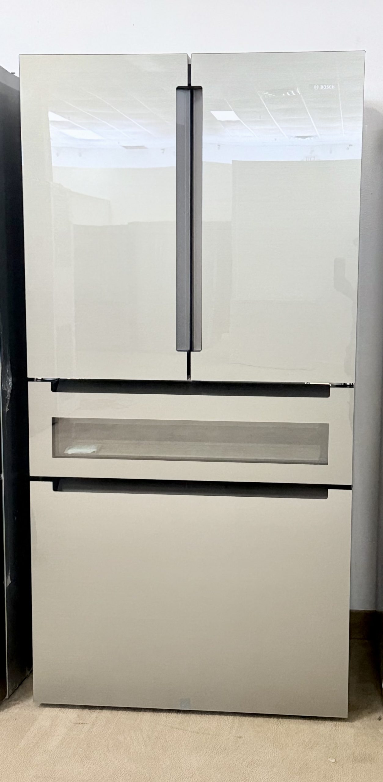 Bosch* 800 Series 36 in. Wide 20 Cu. Ft. 4-Door French Door Bottom Freezer Counter-Depth Smart Refrigerator - Stainless Steel