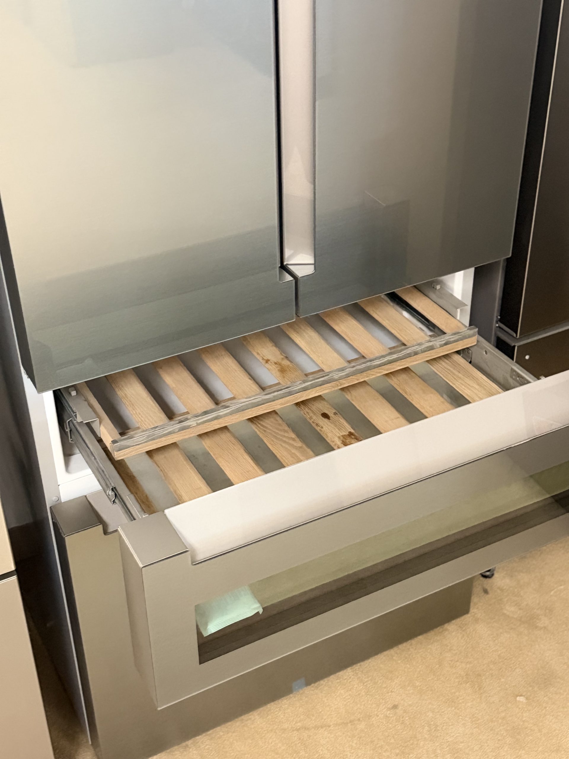 Bosch* 800 Series 36 in. Wide 20 Cu. Ft. 4-Door French Door Bottom Freezer Counter-Depth Smart Refrigerator - Stainless Steel - Image 3