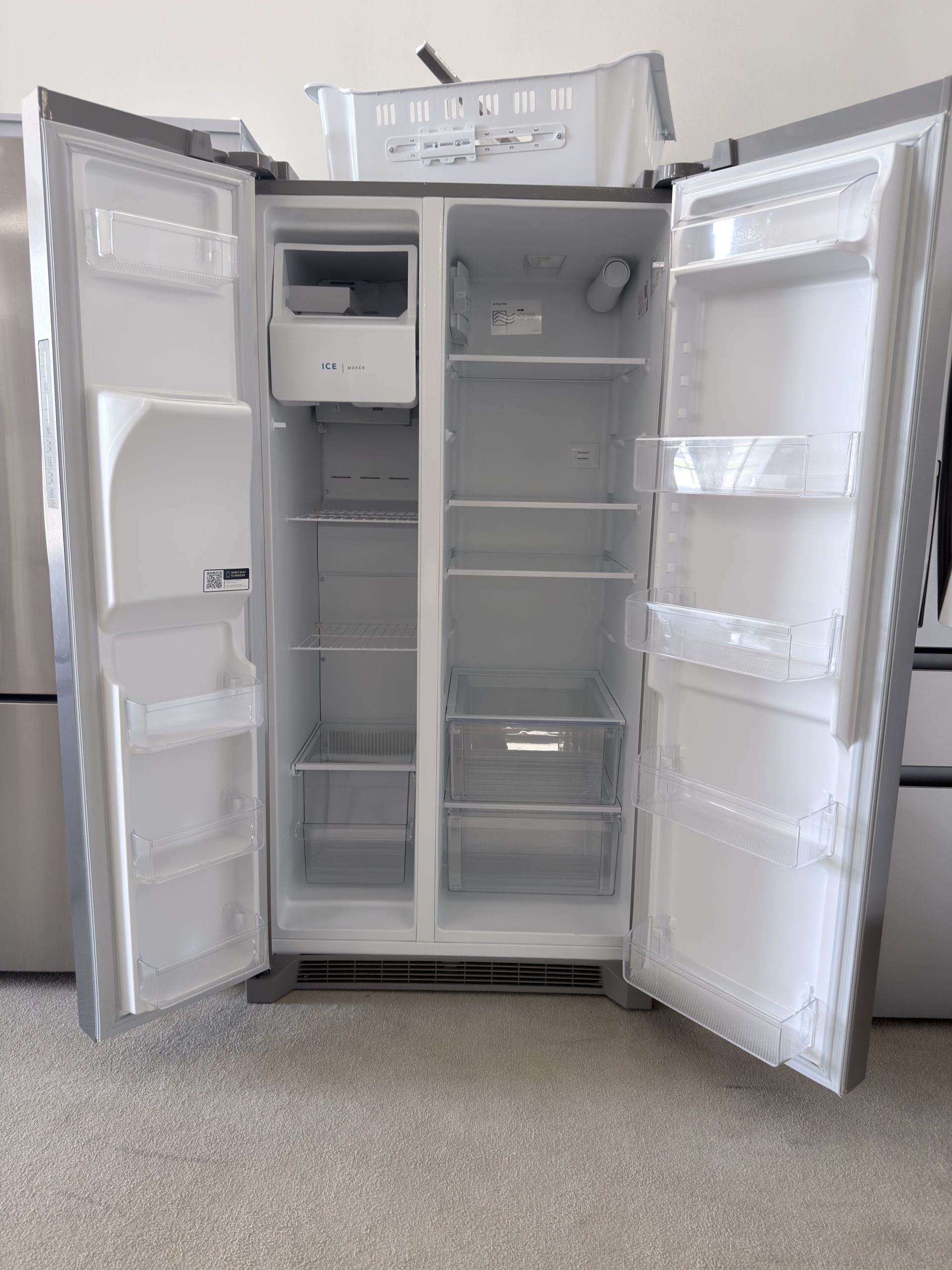 Frigidaire* 26 Cu. Ft. 36" Standard-Depth Side-by-Side Refrigerator Fingerprint Resistant Stainless Steel - Image 2