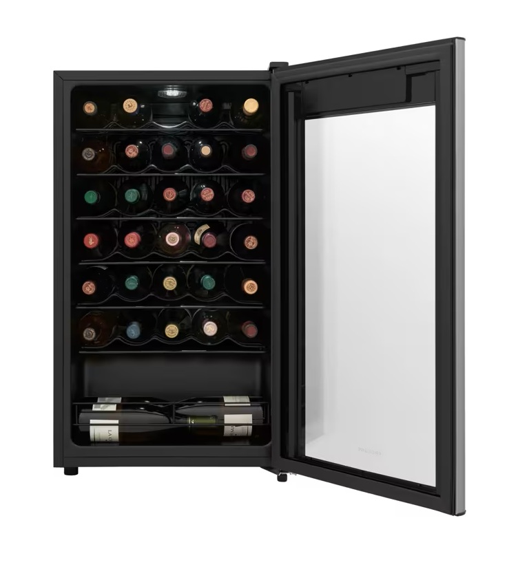Frigidaire* 19.3-in W 34 -Bottles Black Freestanding Indoor Wine Cooler - Image 2