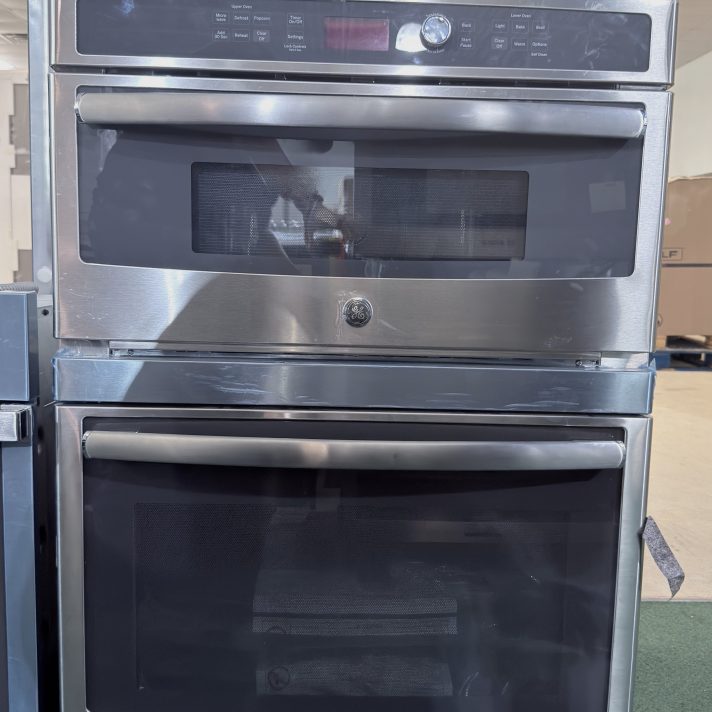 GE* 30 inch Self-cleaning Microwave Wall Oven Combo ( Stainless steel )