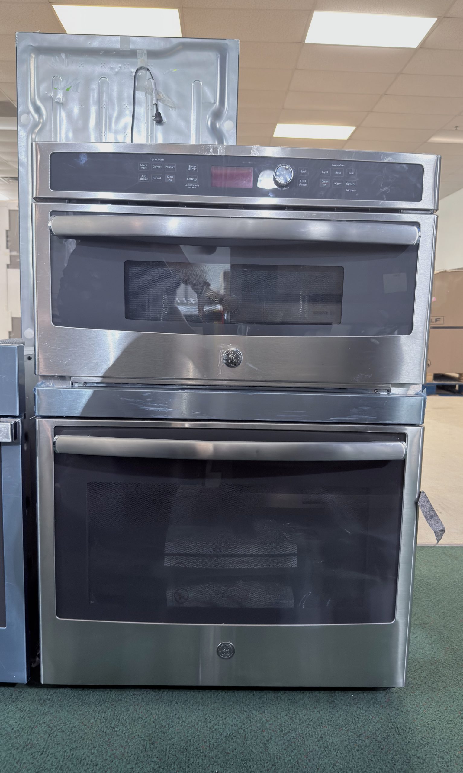 GE* 30 inch Self-cleaning Microwave Wall Oven Combo ( Stainless steel )