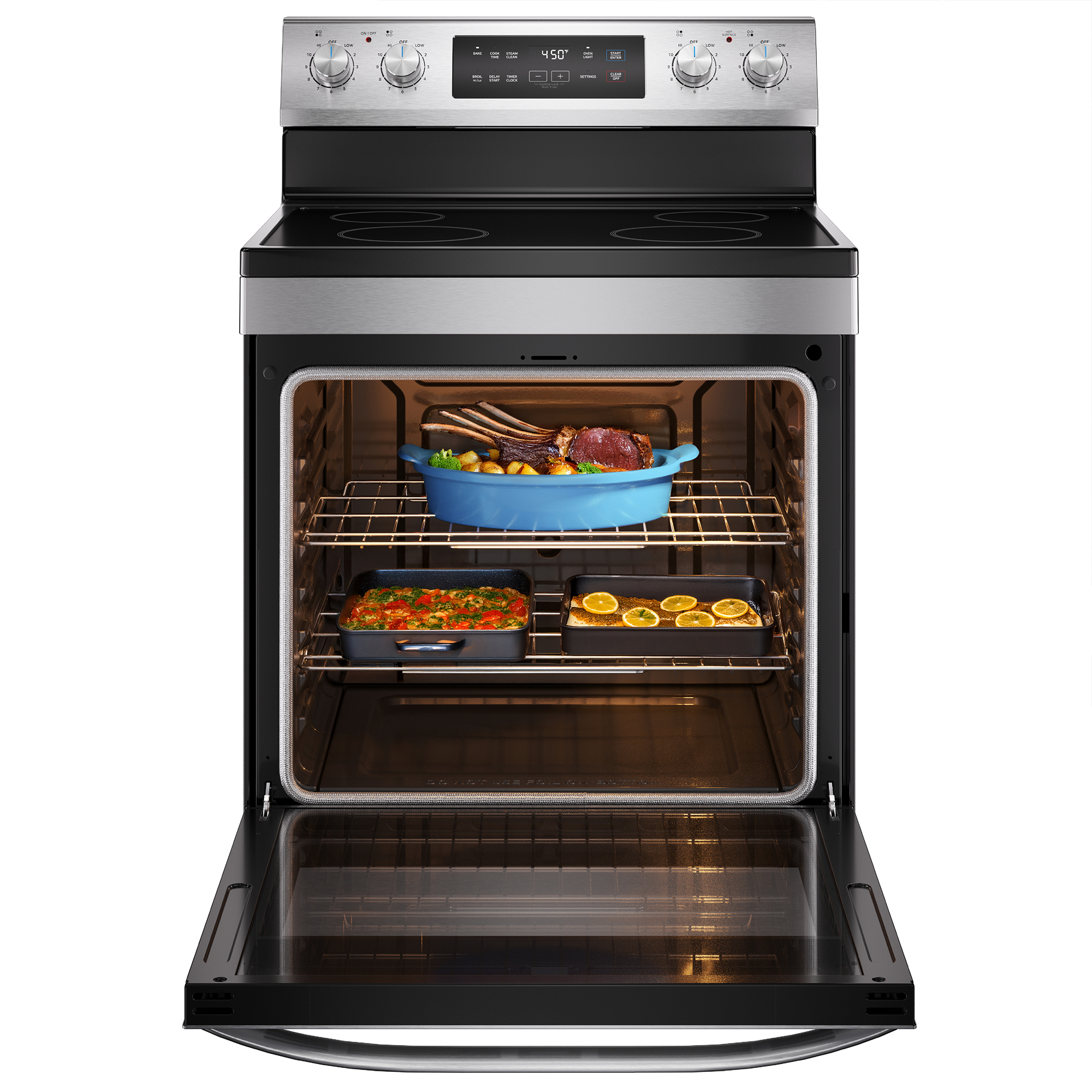 Midea* 30 inch 6.3 cu.ft. Electric Range, Stainless Steel - Image 5