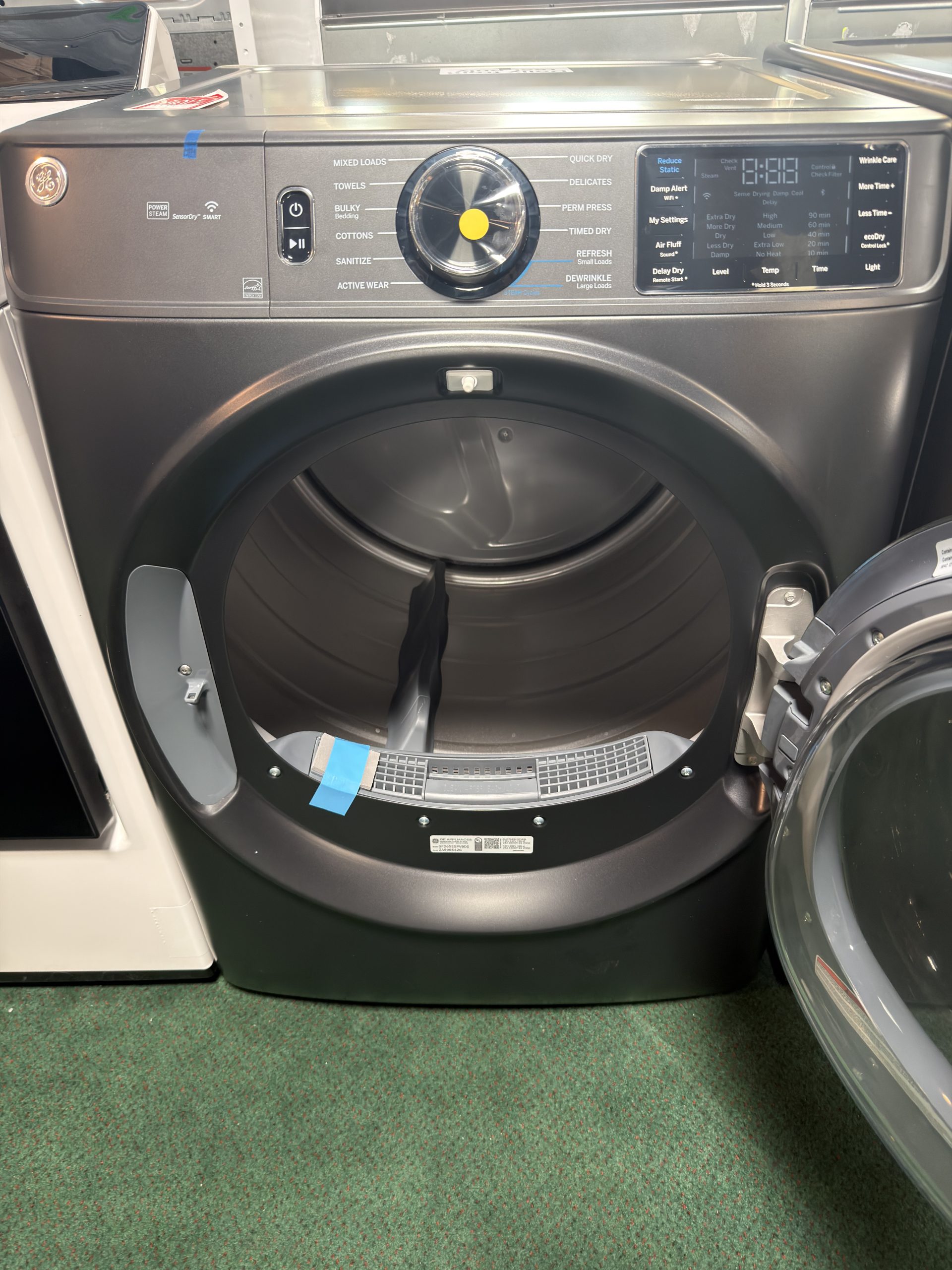 GE Profile 5.5 Cu. Ft. Smart Front Load Washer and 7.8 Cu. Ft. Electric Dryer Laundry Pair in Carbon Graphite - Image 4