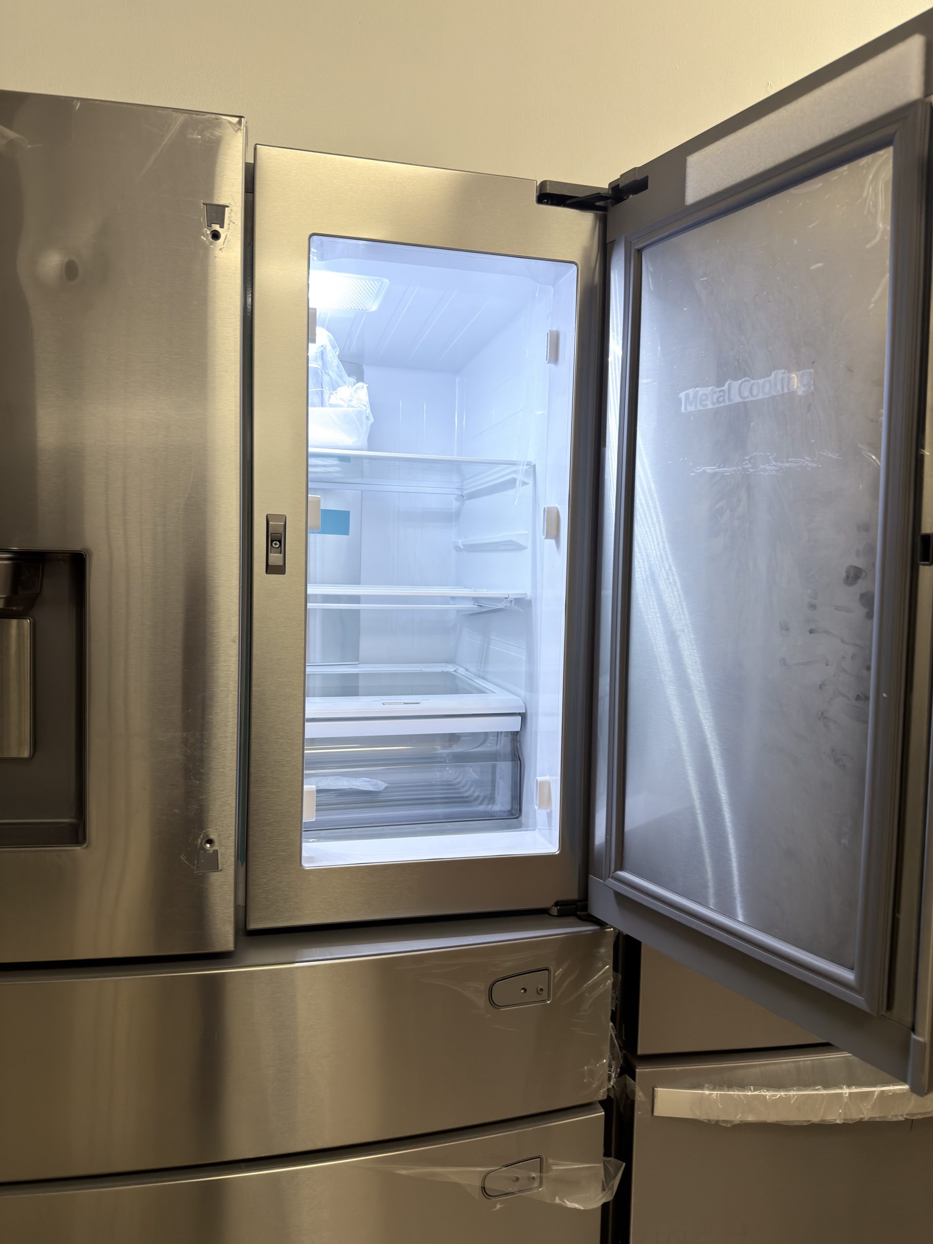 Samsung* 36 in. Wide 28 Cu. Ft. 4-Door French Door Smart Refrigerator with FlexZone Drawer - Stainless Steel - Image 2