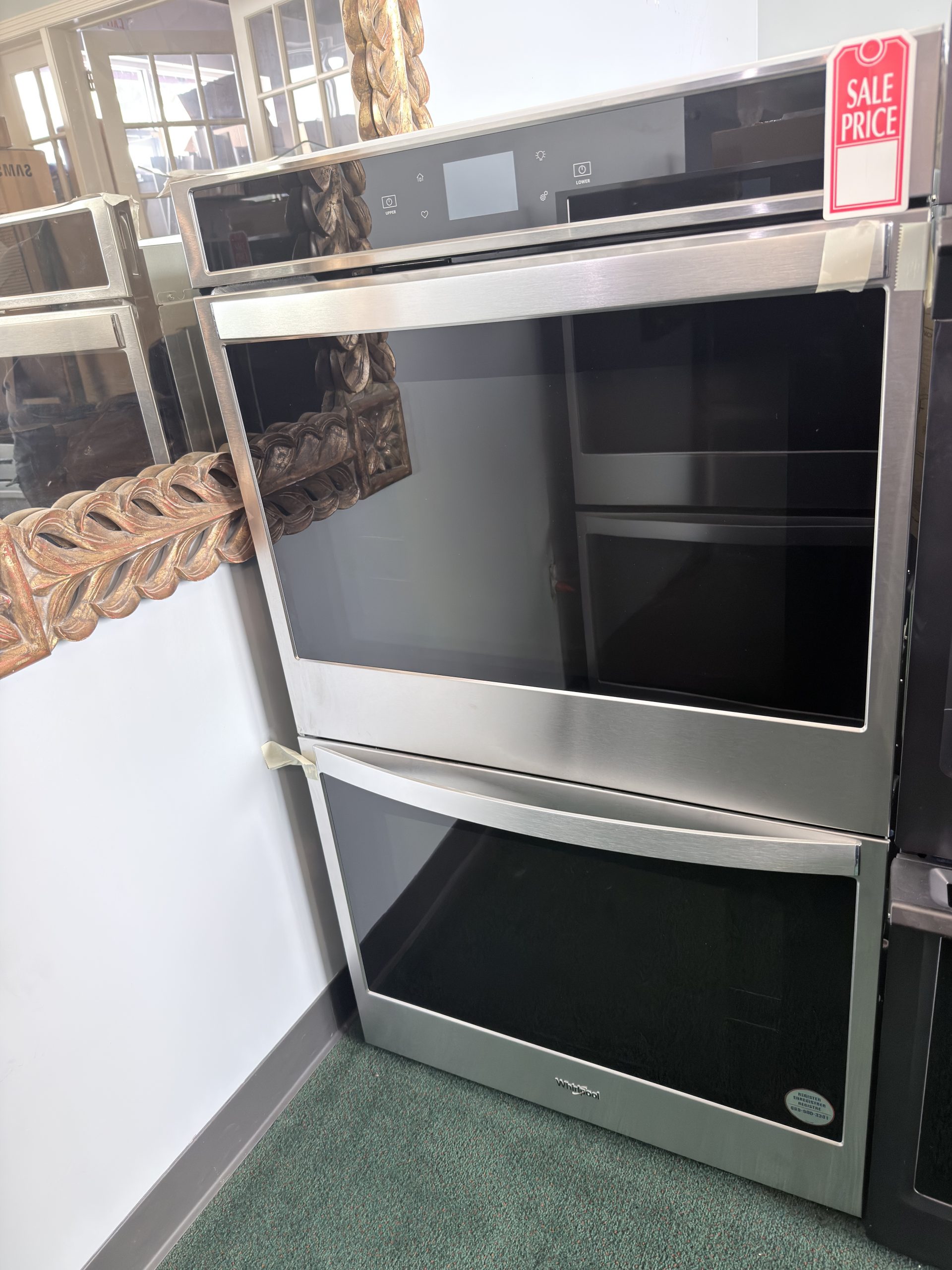 Whirlpool* 10.0 cu. ft. Smart Double Wall Oven with Touchscreen Stainless Steel