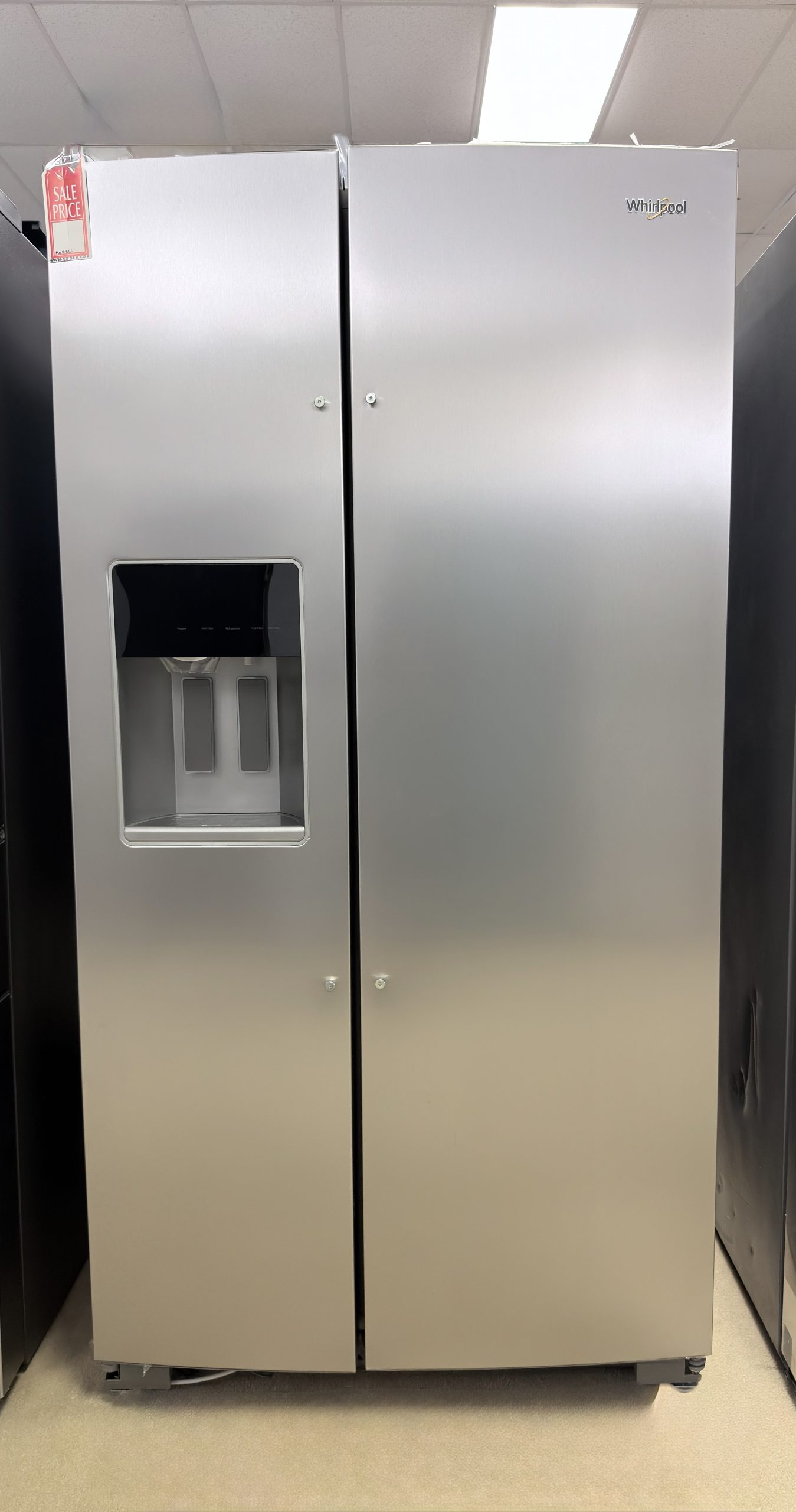 Whirlpool* 36 in. Wide 29 cu. ft. Side-by-Side Refrigerator with TruCool System - Fingerprint-Resistant Stainless Finish