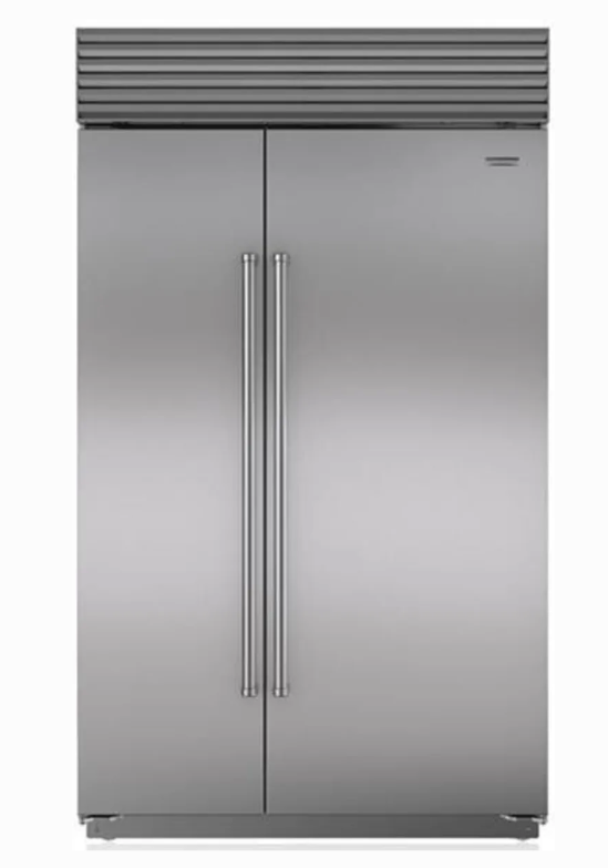 Sub-Zero* 48 Inch Counter-Depth Built-In 28.2 Cu. Ft. Side-by-Side Refrigerator Stainless Steel with Pro Handles. - Image 3