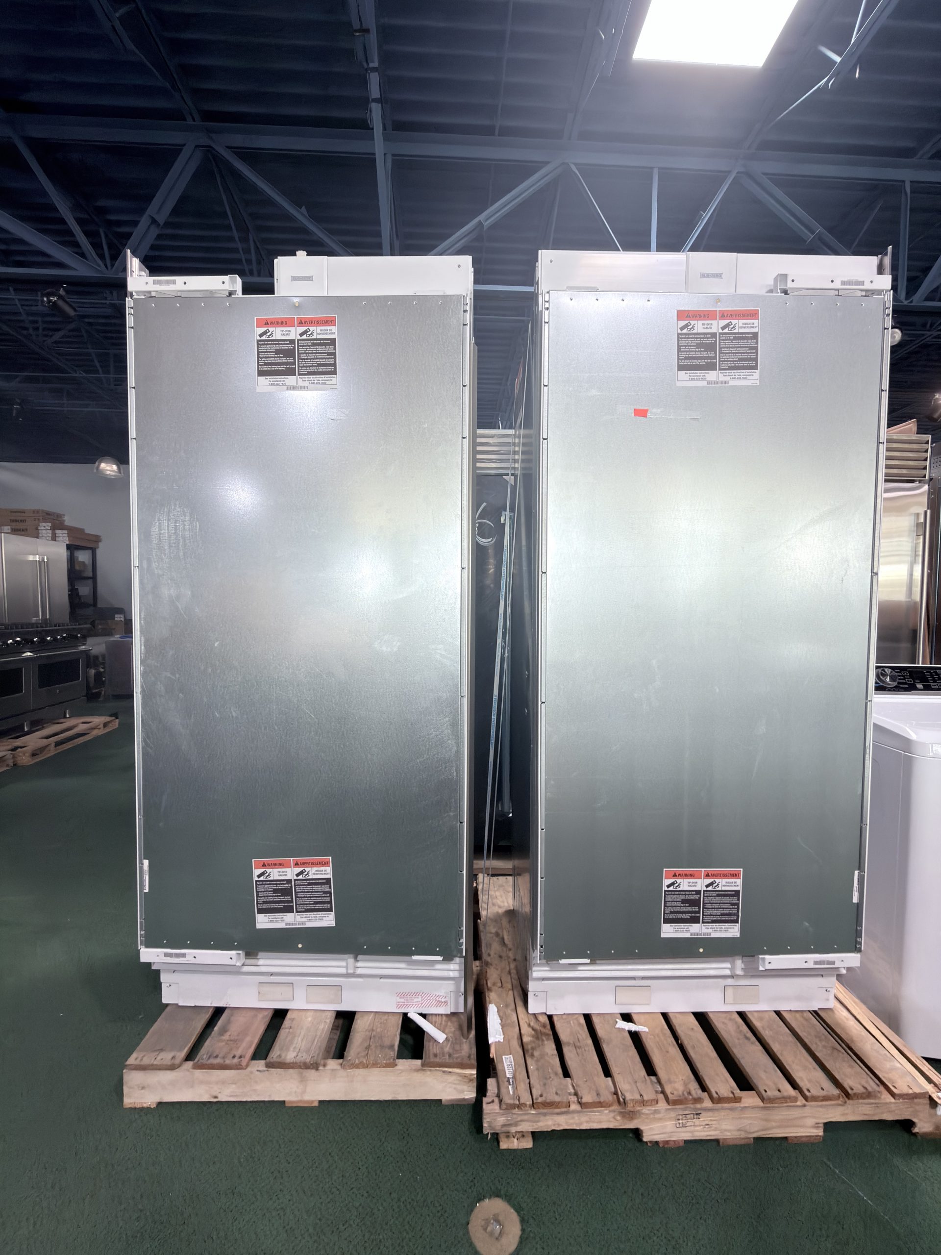 Sub-Zero* Designer Series 72'' Side-by-Side Column Set with 36 Inch Refrigerator and 36 Inch Freezer Panel Ready