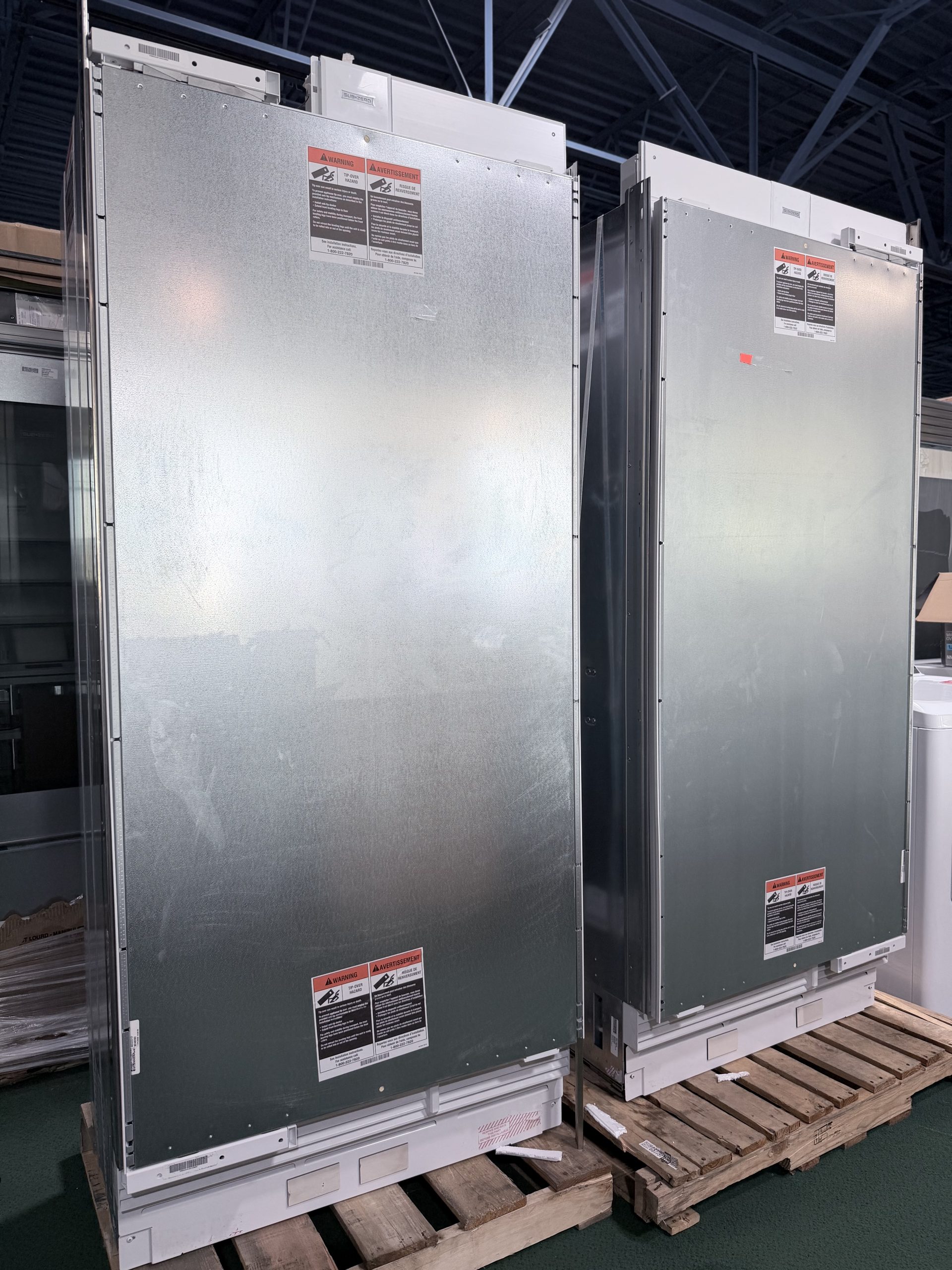 Sub-Zero* Designer Series 72'' Side-by-Side Column Set with 36 Inch Refrigerator and 36 Inch Freezer Panel Ready - Image 2