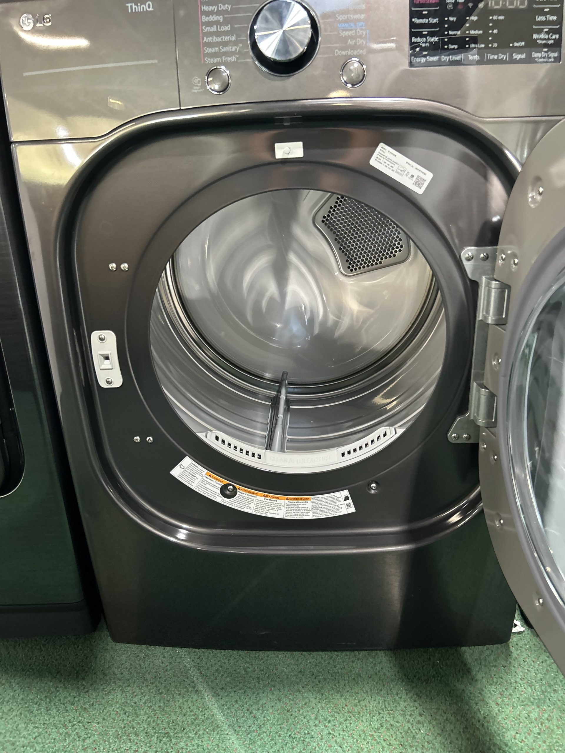 LG* 7.4 cu. ft. Ultra Large Capacity Smart Wi-Fi Enabled Front Load Electric Dryer with TurboSteam™ and Built-In Intelligence - Image 2
