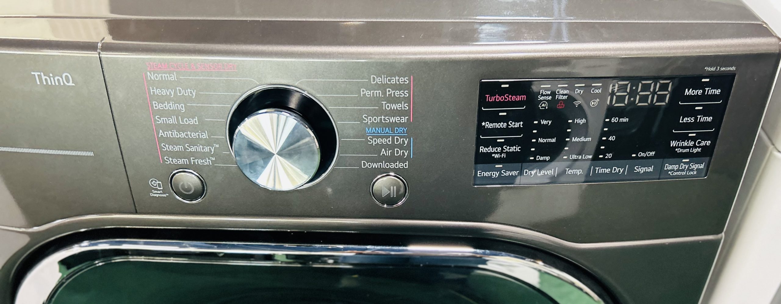 LG* 7.4 cu. ft. Ultra Large Capacity Smart Wi-Fi Enabled Front Load Electric Dryer with TurboSteam™ and Built-In Intelligence - Image 3
